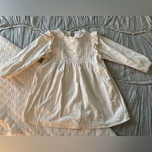 Zara Embroidered Corduroy Dress